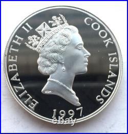 Cook 1997 Humpback Whale 10 Dollars Silver Coins, Proof