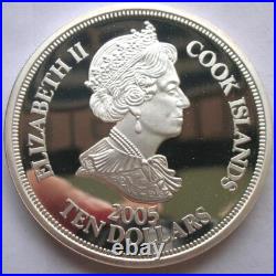 Cook 2005 Battle of Trafalgar 10 Dollars 5oz Silver Coin, Proof Cook 2005 Battle of Trafalgar 10 Dollars 5oz Silver Coin, Proof