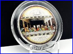 Cook 2008 Masterpieces of Art LAST SUPPER Leonardo Da Vinci 3 oz Silver Coin