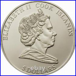 Cook 2008 Mteorite 5 Dollars Silver Coin, Proof