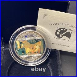Cook 2009 Masterpieces of Art Carl Spitzweg The Poor Poet 3 oz Silver Swarovski
