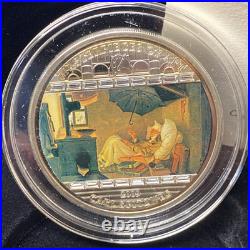 Cook 2009 Masterpieces of Art Carl Spitzweg The Poor Poet 3 oz Silver Swarovski Cook 2009 Masterpieces of Art Carl Spitzweg The Poor Poet 3 oz Silver Swarovski