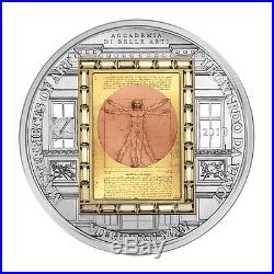 Cook 2010 Masterpieces Of Art Vitruvian Man Leonardo Da Vinci Gold Silver Coin 2