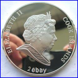 Cook 2011 Year of Rabbit 25 Dollars 5oz Silver Coin, Proof