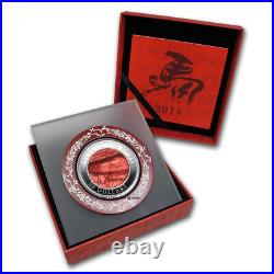 Cook 2013 2015 Mother Of Pearl LUNAR Snake Horse Goat 3 x 5oz Silver Coin SET