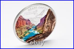 Cook 2014 Grand Canyon Stereoscopic 5 Dollars Silver Coin, Proof