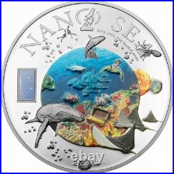 Cook 2014 Nano Sea Life 10 Dollars 50grams Silver Coin, Proof