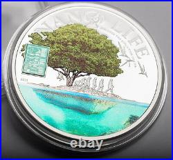 Cook 2015 Life Evolution Nano 10 Dollars Colour Silver Coin, Proof