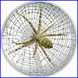 Cook 2016 Spider 5 Dollars 1oz Silver Coin, Proof