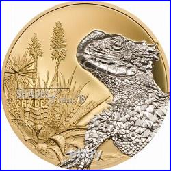 Cook 2018 Girdied Lizard 5 Dollars Silver Coin, Proof