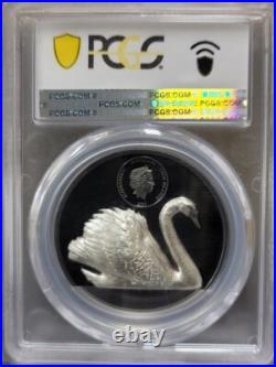 Cook 2023 Black Swan Obsidian Silver Coin PCGS 69