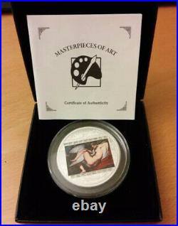 Cook Island Masterpieces of Art Rubens Leda and the Swan 3oz Silver Coin