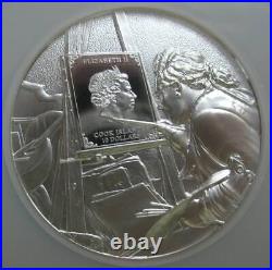 Cook Islands $10 2022 Silver Coin Masters of Art Vincent Van Gogh NGC PF70