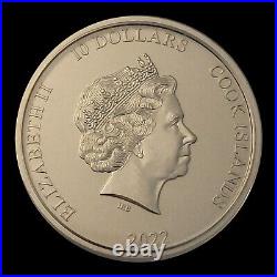 Cook Islands 10 dollars 2022 SILVERLAND The Rock 2 oz silver coin proof