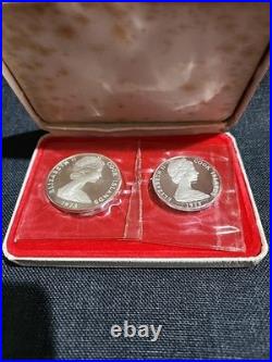 Cook Islands 1973 2 Silver Coin Proof Set