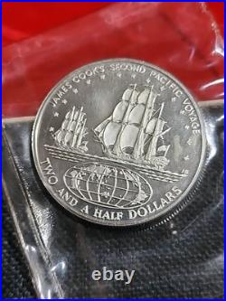 Cook Islands 1973 2 Silver Coin Proof Set