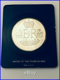 Cook Islands-1977-$25 Dollar Sterling Silver Proof Coin The Queen Elizabeth II