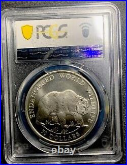 Cook Islands 1990-PM $50 Matte Proof Grizzly Bear/ PCGS PR69 / Only 500 Minted