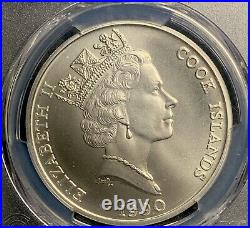 Cook Islands 1990-PM $50 Matte Proof Grizzly Bear/ PCGS PR69 / Only 500 Minted