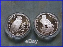 Cook Islands. 1991 Endanged Wildlife -12 Silver Coin Set. Proof in Original case