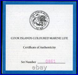 Cook Islands 1999 Marine Collection Silver Coin Set