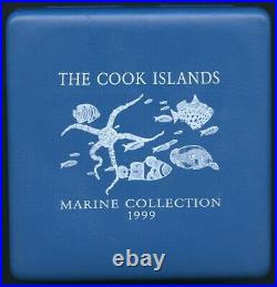 Cook Islands 1999 Marine Collection Silver Coin Set