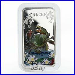 Cook Islands 1 dollar Cancer Crab colored proof silver coin 2014