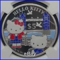 Cook Islands 2005 Hello Kitty Silver 3 Coins Set NGC 68
