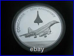 Cook Islands 2006 $25 Dollars 5oz Silver Proof Coin Concorde 30th Anniversary