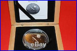 Cook Islands 2007 5$ Brenham meteorite Silver coin Uncirculated