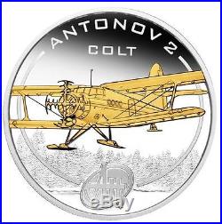 Cook Islands 2008 $1 Antonov An Aeroplanes 5 x 1 Oz Gilded Silver Proof Coin Set
