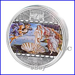 Cook Islands 2008 20$ Birth of Venus Masterpieces of Art 3oz. Fine silver coin