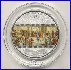 Cook Islands 2008 20$ Masterpieces of Art School of Athens 3 oz Silver Coin