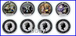 Cook Islands 2008 41 Oz Silver Coins Set Cheese Soyuzmultfilm Year of the Rat
