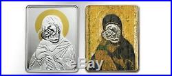 Cook Islands 2008 $5 Russian Icon Theotokos of Vladimir 25g Silver Proof Coin
