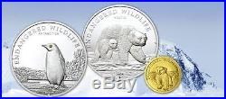 Cook Islands 2008 Endangered Wildlife Antarctica Penguins 25g Silver Proof Coin