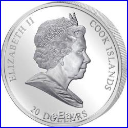 Cook Islands 2008 LEONARDO DA VINCI LAST SUPPER Masterpieces of Art Silver Coin