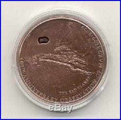 Cook Islands 2009 5$ 400th ANNIVERSARY Of THE OBSERVATION OF MARS Silver Coin