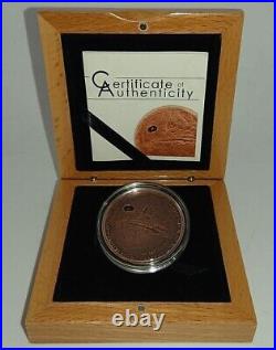 Cook Islands 2009 5$ 400th Anniversary Observation of Mars Antique Silver Coin