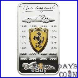 Cook Islands 2009 $5 Ferrari The Legend Car 25g Proof Silver Coin
