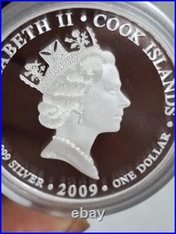 Cook Islands 2009 Captain James Cook 4 Colored Silver Proof Set Only 1779 Minted