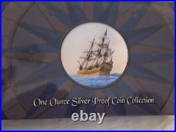 Cook Islands 2009 Captain James Cook 4 Colored Silver Proof Set Only 1779 Minted