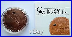 Cook Islands 2009 Mars Meteorite 400th Anniversary $5 Silver Coin, Copper Plated