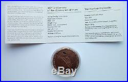Cook Islands 2009 Mars Meteorite 400th Anniversary $5 Silver, Copper Plated Coin
