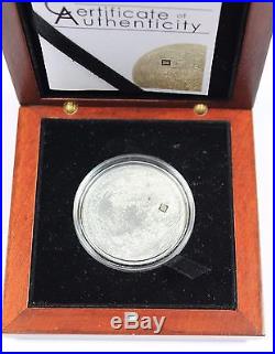 Cook Islands 2009 Moon Lunar Meteorite 40th & 50th Anniversary $5 Silver Coin