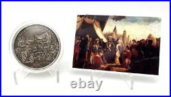 Cook Islands 2010 5$ History of the Crusades SECOND CRUSADE Silver Coin