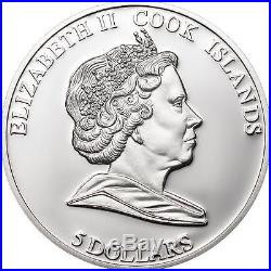 Cook Islands 2010 5$ Hollywood Legends 25g Silver Coin Clark Gabel MINTAGE 2500
