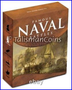 Cook Islands 2010 TRAFALGAR Famous Naval Battle Tall Ship HMS Victory $1 Silver