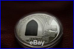 Cook Islands 2011 10$ Windows of Heaven Seville Silver proof coin RARE
