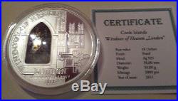 Cook Islands 2011 10$ Windows or Heaven London Silver proof coin RARE